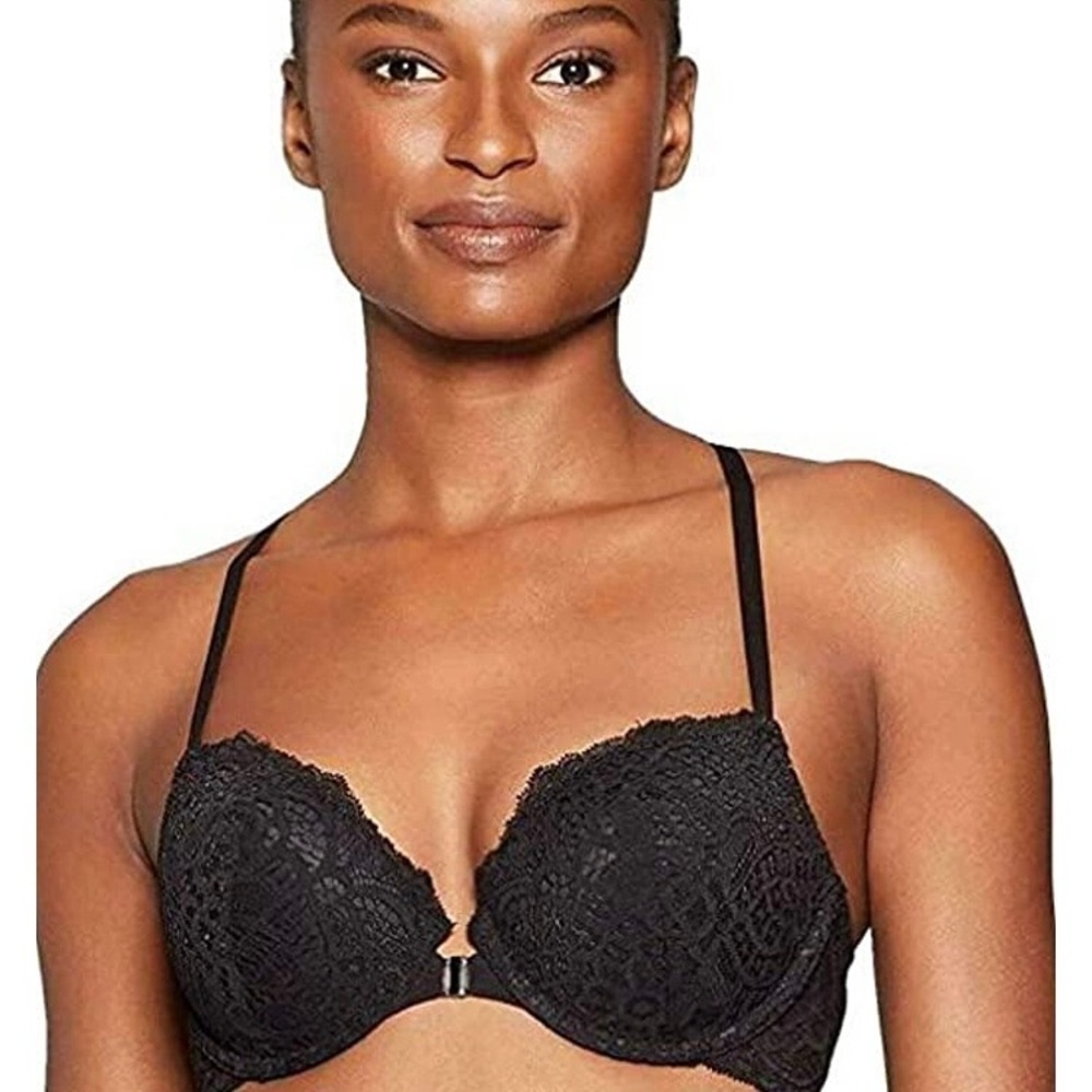 Auden plunged coverage push-up black bra size 32C